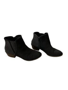 Kensie gray leather ankle boots sz 9M